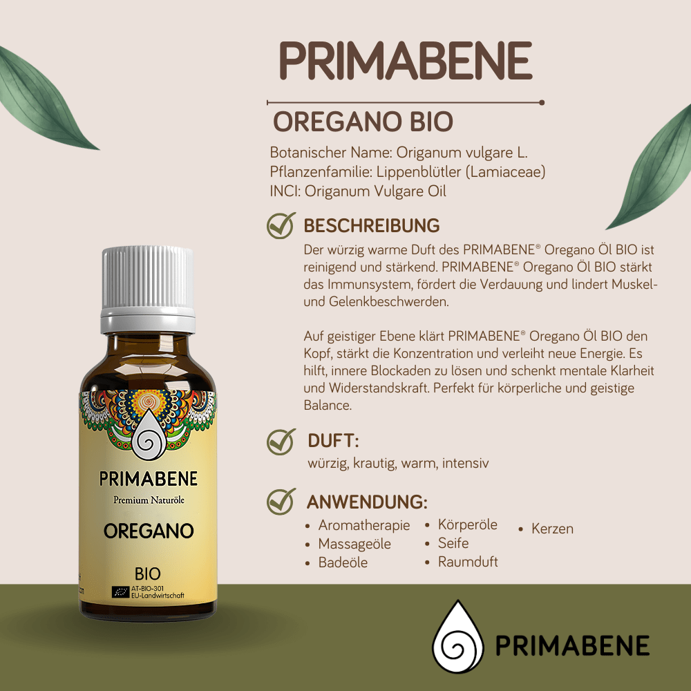 Bild von Oregano Bio, 100% rein ätherisches Öl